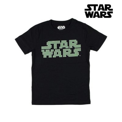 Barn T-shirt med kortärm Star Wars Svart (Storlek: 10 år)
