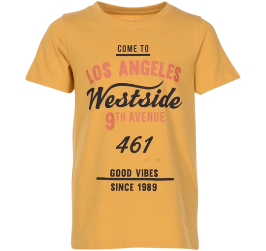 Denim Tee Jr, Yellow Melange, 130, T-Shirts