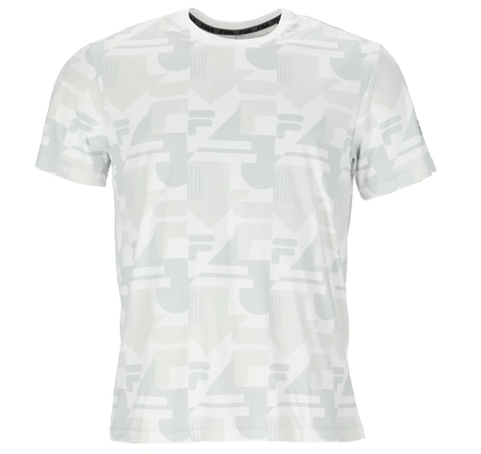 Recanti Aop Regular Tee, Bright White-Chateau Rose, M, T-Shirts