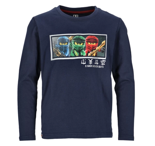 M12010287 - T-Shirt Ls, Dark Navy, 134, T-Shirts