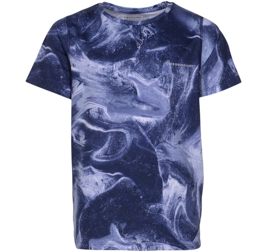 Fusion Tee Jr, Space Aop/Navy, 120, T-Shirts