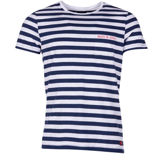 Vinga Stripe Tee, Navy/White, S, T-Shirts