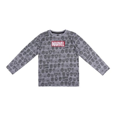 Långärmad t-shirt, Barn Marvel Grå (Storlek: 12 år)