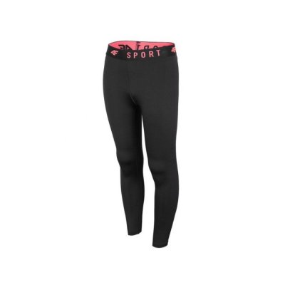 Sport-leggings, Barn 4F HJL22 JSPDF002 Svart (Storlek: 13 år)